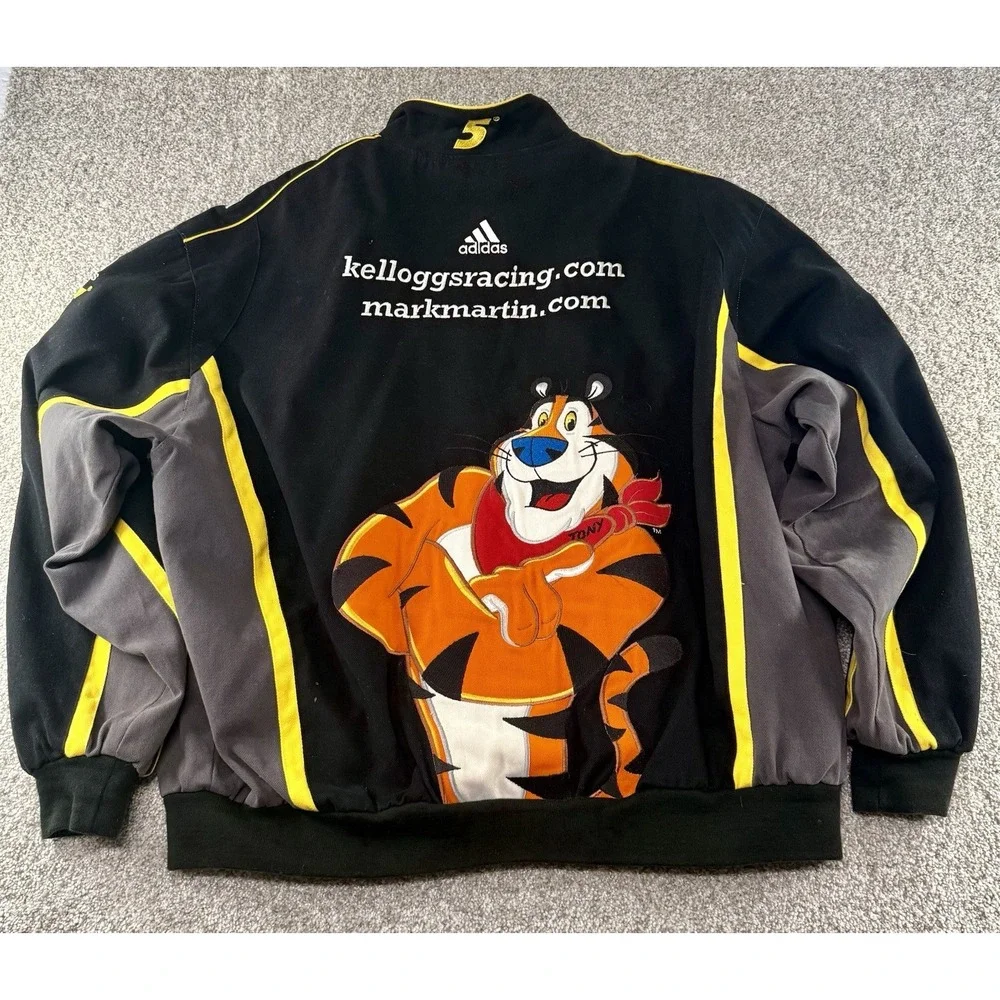 Vintage Kellogg's NASCAR Tony The Tiger Adidas 3XL Jacket Mark Martin NASCAR